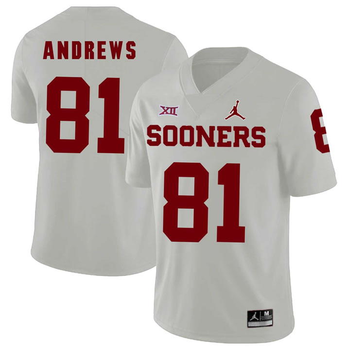 Oklahoma Sooners 81 Mark Andrews White College Football Jersey Dzhi,We sell and wholesale Oklahoma Sooners 81 Mark Andrews White College Football Jersey Dzhi on line form chian!
